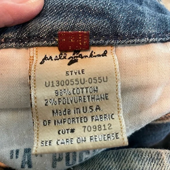 Women's 7 for all mankind Blue Flared Jeans - Picture 4 of 6